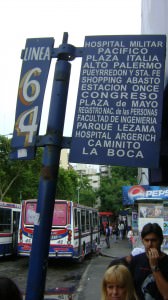 Budget Activities in Buenos Aires - 64 bus stop