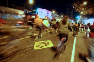 Bike Crossing in Buenos Aires